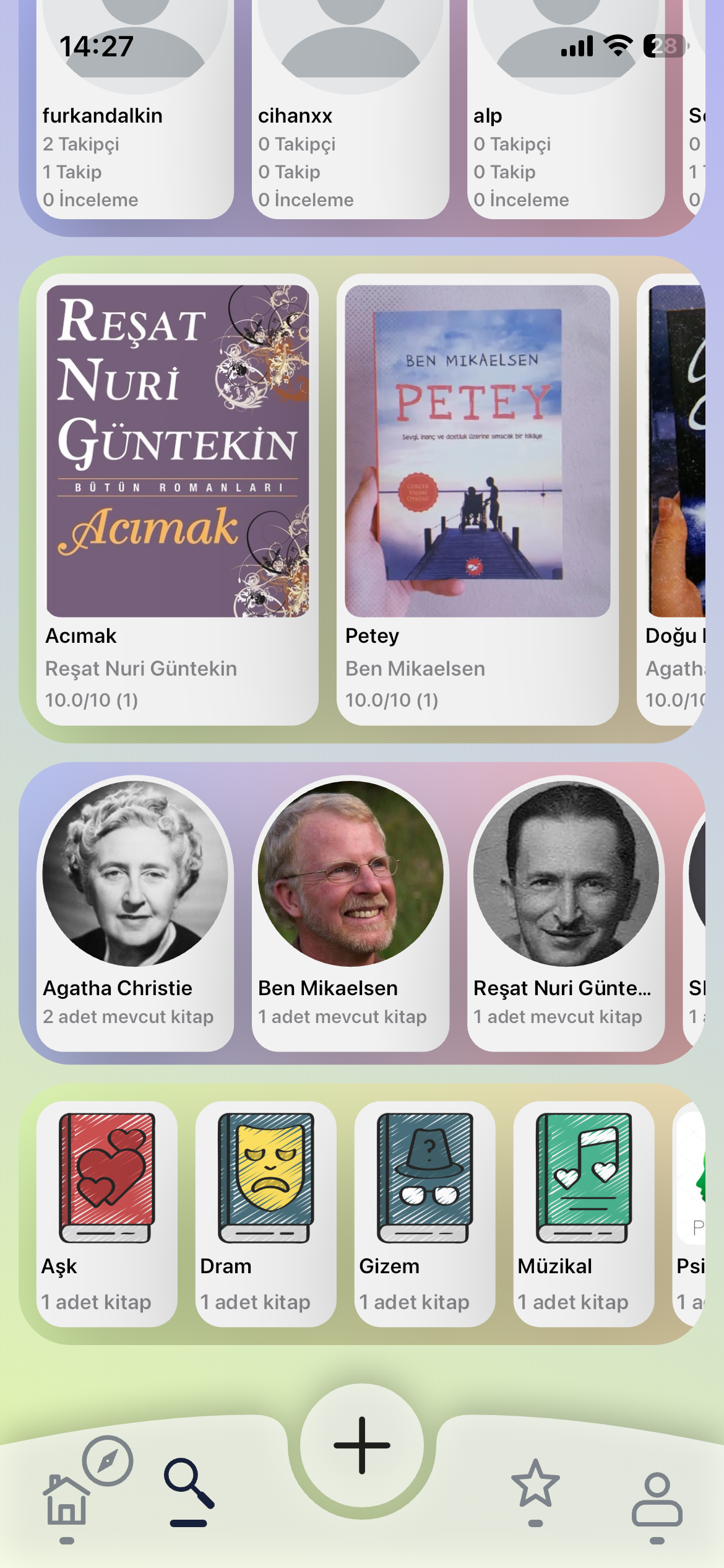 Kitapp Keşfet Ekranı